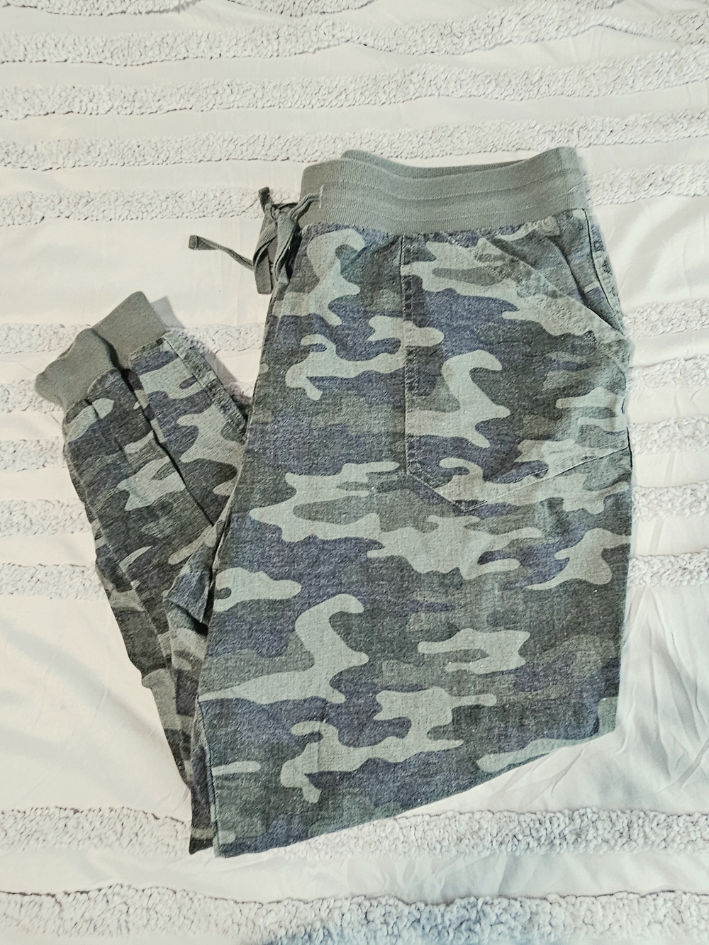 Mason & Belle Camo Joggers - Linen Blend - XXL